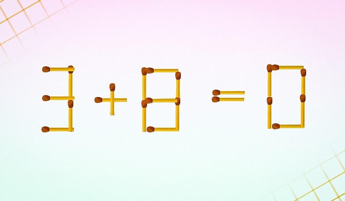 Трябва да премахнете 2 съвпадения, за да бъде равенството правилно: тест за интелигентност